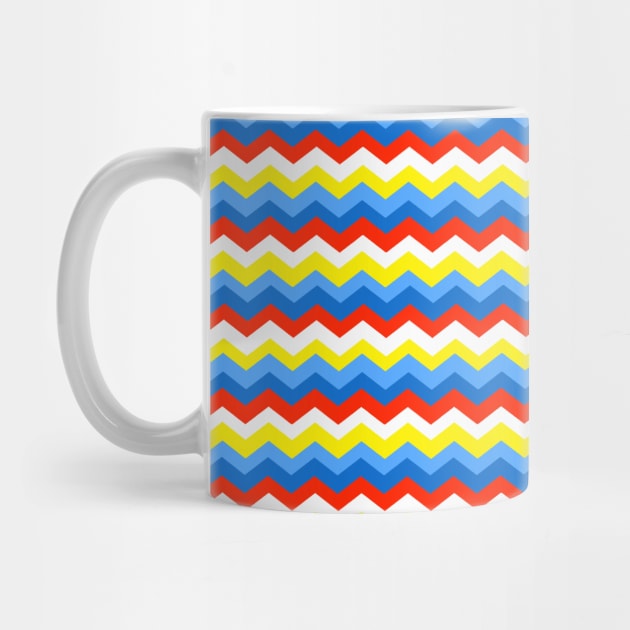 Primary Color Neck Gator Chevron Primary Colors by DANPUBLIC